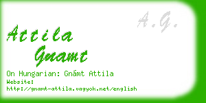 attila gnamt business card